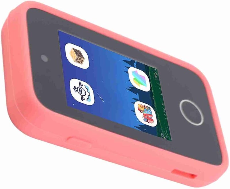 هاتف تعليمي للأطفال 2 بشاشة لمس 8 بوصة وكاميرا مزدوجة 48 ميجابكسل ومشغل MP3 ومصنوع من مادة ABS - Image 2